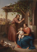 Marie og Josef med Jesusbarnet - Julius Frank — visning af kunstværket