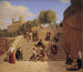 Les escaliers espagnols à Rome - Julius Friedländer — visning af kunstværket