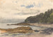 Côte boisée d'un lac - Julius Jacobus van de Sande Bakhuyzen — visning af kunstværket