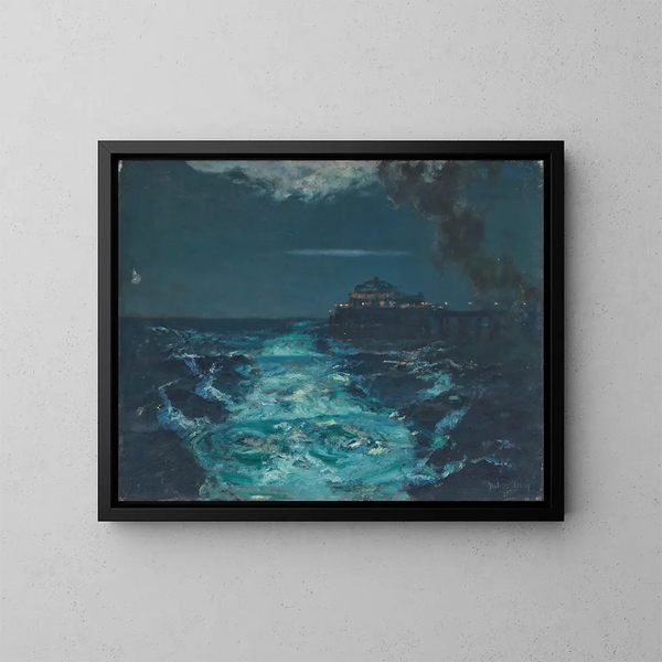 Le quai de Plymouth - Julius Olsson — indrammet kunstværk på væggen