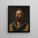 Selvportræt af Julius von Payer i sailoruniform - Julius Payer — indrammet kunstværk på væggen