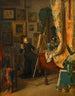 Den unge maler i sit atelier - Julius Pollak — visning af kunstværket