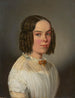 Portrait i profil af en ung pige - Julius Siegfried Uetz — visning af kunstværket