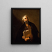 En filosof - Jusepe de Ribera — indrammet kunstværk på væggen