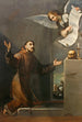 Saint François modtager de syv privilegier af englen - Jusepe de Ribera — visning af kunstværket