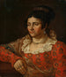 Portrait af Amelia Karolina Teleman, kunstnerens hustru - Józef Hilary Gowacki — visning af kunstværket