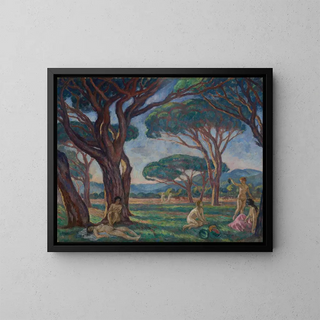 Jzef Pankiewicz - Landscape from Provence with Idyllic Scenes.webp