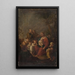 Kristus, der velsigner børnene - Józef Pitschmann — indrammet kunstværk på væggen