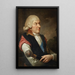 Portrait af Michał Kazimierz Ogiński 1728-1800 hetman af Hertugdømmet Litauen - Józef Pitschmann — indrammet kunstværk på væggen