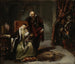 Catherine Jagellon med sin søn Sigismond fængslet på Gripsholm-slottet - Józef Simmler — visning af kunstværket