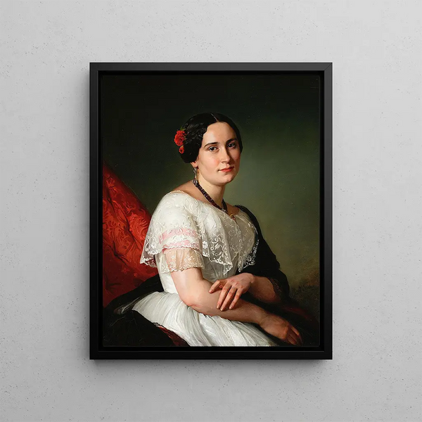 Jzef Simmler - Portrait of Katarzyna Jahn artists sister.webp