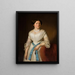 Portrait af Mademoiselle Pisarzowska - Józef Simmler — indrammet kunstværk på væggen