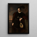 Portrait af Wilhelm Troszel - Józef Simmler — indrammet kunstværk på væggen