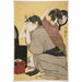 Reproduktion af maleriet Kami-yui-maleri - La coiffure - Kitagawa Utamaro