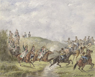 Karel Frederik Bombled - Franse dragonders en Oostenrijkse huzaren.webp
