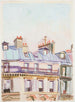 Maison à Paris med en regnbue - Karin Luts — visning af kunstværket