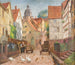 Allée i den historiske by Marburg - Karl Armbrust — visning af kunstværket