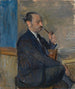 Portrait af maleren Gustav Wolf - Karl Dillinger — visning af kunstværket