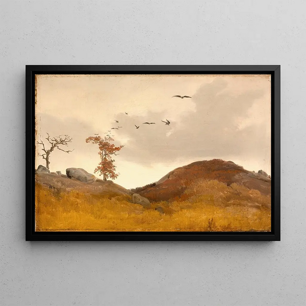 Karl Friedrich Lessing - Landscape with Crows.webp