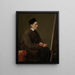 Le maler Johann Friedrich Overbeck - Karl Hoffmann — indrammet kunstværk på væggen
