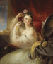 Dame foran toilettet spejl - Karl Joseph Aloys Agricola — visning af kunstværket