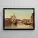 Venedig, Canal Grande med udsigt over Santa Maria della Salute - Karl Kaufmann — indrammet kunstværk på væggen