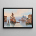 Venise, udsigt over Santa Maria della Salute - Karl Kaufmann — indrammet kunstværk på væggen