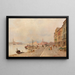 Venedig Riva dei Sette Martiri - Karl Kaufmann — indrammet kunstværk på væggen