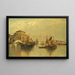 Vue de Venise - Karl Kaufmann — indrammet kunstværk på væggen