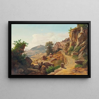 Karl Marko - Travellers on a Tuscan road.webp