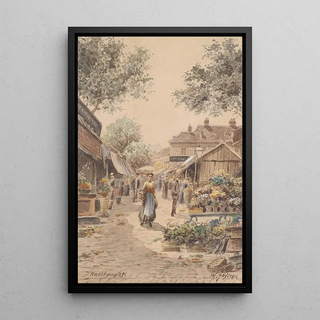 Karl Wenzel Zajicek - Motiv am Naschmarkt.webp
