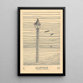 Karl Wiener - Laterne und drei Vgel.webp