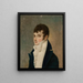 Portrait af grev Paweł Sotyk, sandomierz-fæstebonde - Karol Miller — indrammet kunstværk på væggen