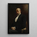 Portrait af Teodor Rygier skulptør - Karol Miller — indrammet kunstværk på væggen