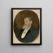Portrait af S. H. Vajanský - Karol Miloslav Lehotský — indrammet kunstværk på væggen