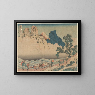 Katsushika Hokusai - Fuji Behind Minobu River Minobu Gawa ura Fuji.webp