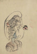 Hotei, lykke gud - Katsushika Hokusai — visning af kunstværket