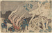 Jægere eller skovfolk, der varmer sig ved skumringen Minamoto No Muneo Yuki - Katsushika Hokusai — visning af kunstværket