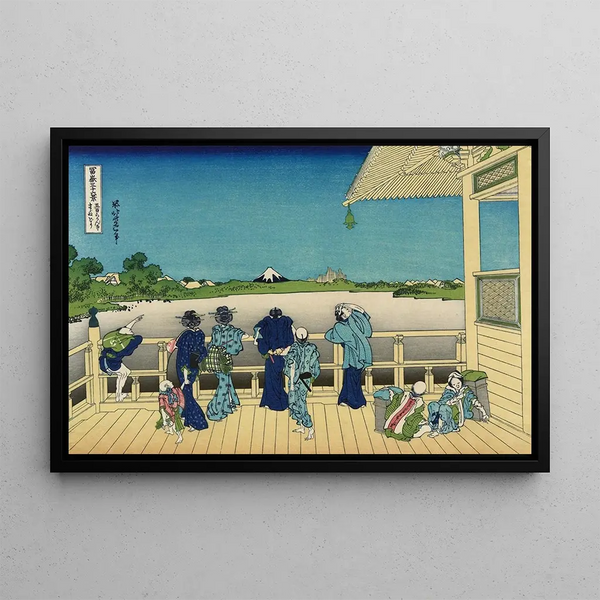 Katsushika Hokusai - Sazai Hall Temple of Five Hundred Rankan.webp