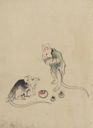 Katsushika Hokusai - Two mice.webp