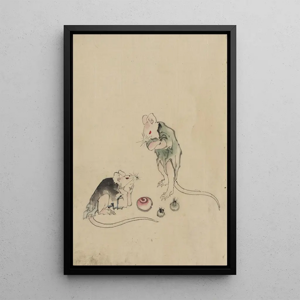 Katsushika Hokusai - Two mice.webp