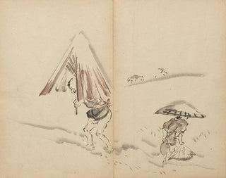 Kawanabe Kysai - Figures in Snow.webp