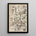 Fête de peinture - Kawanabe Kyōsai — indrammet kunstværk på væggen