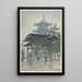 Le tempel Zensetsu à Sanshu - Kawase Hasui — indrammet kunstværk på væggen