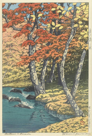Kawase Hasui - Herfst in Oirase.webp