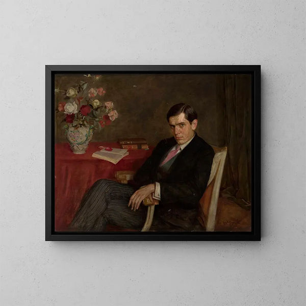 Portrait af Bolesław Malinowski - Kazimierz Mordasewicz — indrammet kunstværk på væggen
