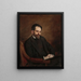Portrait de Stefan Żeromski - Kazimierz Mordasewicz — indrammet kunstværk på væggen
