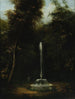 Vue du parc Łazienki avec une fontaine II - Kazimierz Wojniakowski — visning af kunstværket