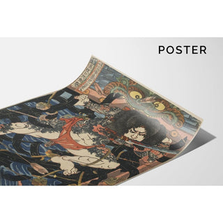 Kinhyōshi Yōrin, héros du Suikoden - Utagawa Kuniyoshi | Reproduction Tableau Décoration murale affiche copie