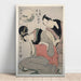 Reproduktion af maleriet Kitagawa Utamaro L'amour maternel de Sankatsu et Hanshichi - Kitagawa Utamaro